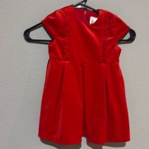 Carrement beau red velvet girls dress 2